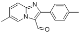 structure of CAS# 400777-11-9, 6-甲基-2-(4-甲基苯基)咪唑并[1,2-a]吡啶-3-甲醛