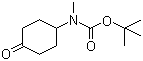 4-(N-Boc-N-methylamino)cyclohexanone molecular structure (CAS 400899-84-5)