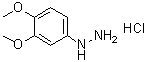 structure of CAS# 40119-17-3, 3,4-Dimethoxyphenylhydrazine hydrochloride