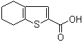 structure of CAS# 40133-07-1, 4,5,6,7-四氢苯并[b]噻吩-2-羧酸