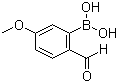 CAS # 40138-18-9, 5-Methoxy-2-formylphenylboronic acid, 2-Formyl-5-methoxyphenylboronic acid