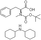 structure of CAS# 40163-88-0, Boc-N-methyl-L-phenylalanine (dicyclohexylammonium) salt