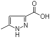 5-Methyl-1H-pyrazole-3-carboxylic acid molecular structure (CAS 402-61-9)