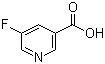 CAS # 402-66-4, 5-Fluoronicotinic acid, 5-Fluoropyridine-3-carboxylic acid
