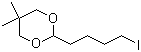 CAS 登录号：402480-06-2, 2-(4-碘丁基)-5,5-二甲基-1,3-二噁烷, 2-(4-碘丁基)-5,5-二甲基-1,3-二恶烷