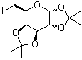 structure of CAS# 4026-28-2, 6-脱氧-1,2:3,4-二-O-异亚丙基-6-碘-alpha-D-吡喃半乳糖