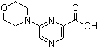 structure of CAS# 40262-73-5, 6-(4-Morpholinyl)pyrazine-2-carboxylic acid