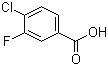 4-氯-3-氟苯甲酸分子结构 (CAS 403-17-8)