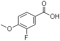 CAS # 403-20-3, 3-Fluoro-4-methoxybenzoic acid