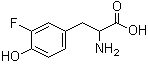 CAS # 403-90-7, 3-Fluoro-DL-tyrosine, 3-Fluorotyrosine, Ba 2745, DL-3-Fluorotyrosin, DL-3-Fluorotyrosine, DL-m-Fluorotyrosine, Fluorthyrin, NSC 83231, Pardinon, m-Fluoro-DL-tyrosine