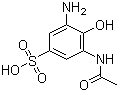 3-(Acetylamino)-5-amino-4-hydroxybenzenesulfonic acid molecular structure (CAS 40306-75-0)