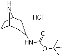 structure of CAS# 403479-18-5, 8-氮杂双环[3.2.1]辛-3-氨基甲酸叔丁酯单盐酸盐