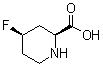 structure of CAS# 403503-60-6, (2S,4R)-4-氟-2-哌啶羧酸
