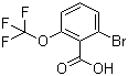structure of CAS# 403646-46-8, 2-Bromo-6-(trifluoromethoxy)benzoic acid