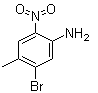 CAS # 40371-63-9, 3-Bromo-4-methyl-6-nitroaniline, 5-Bromo-4-methyl-2-nitrobenzenamine, 5-Bromo-4-methyl-2-nitroaniline