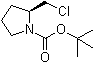 structure of CAS# 403735-05-7, (2S)-2-(氯甲基)-1-吡咯烷羧酸叔丁酯
