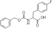 4-氟-N-[苄氧羰基]-DL-苯丙氨酸分子结构 (CAS 404-32-0)