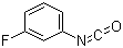 CAS # 404-71-7, 3-Fluorophenyl isocyanate, 1-Fluoro-3-isocyanatobenzene, Isocyanic acid 3-fluorophenyl ester, m-Fluorophenyl isocyanate