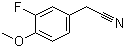 3-Fluoro-4-methoxyphenylacetonitrile molecular structure (CAS 404-90-0)
