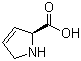 CAS # 4043-88-3, 3,4-Dehydro-L-proline, (S)-3-Pyrroline-2-carboxylic acid, (S)-2,5-Dihydro-1H-pyrrole-2-carboxylic acid