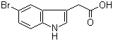 5-Bromoindole-3-acetic acid molecular structure (CAS 40432-84-6)
