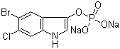 structure of CAS# 404366-59-2, 5-溴-6-氯-3-吲哚基磷酸酯二钠盐