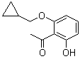 structure of CAS# 405239-70-5, 1-[2-(环丙基甲氧基)-6-羟基苯基]乙酮