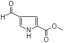 structure of CAS# 40611-79-8, 4-甲酰基-1H-吡咯-2-羧酸甲酯