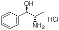 CAS # 40626-29-7, D-(+)-Norephedrine hydrochloride, [S-(R*,S*)]-alpha-(1-Aminoethyl)benzyl alcohol hydrochloride, (+)-Phenylpropanolamine hydrochloride, (1S,2R)-2-Amino-1-phenyl-1-propanol hydrochloride