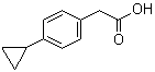 structure of CAS# 40641-90-5, 4-Cyclopropylbenzeneacetic acid