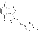 2-(4-Chlorophenoxy)-1-(4,7-dichloro-2,3-dihydrobenzo[b]thien-3-yl)ethanone molecular structure (CAS 40645-25-8)