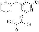 2-Chloro-4-(1-piperidinylmethyl)pyridine ethanedioate molecular structure (CAS 406484-56-8)