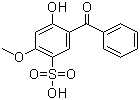 CAS # 4065-45-6, 2-Hydroxy-4-methoxybenzophenone-5-sulfonic acid, 2-Benzoyl-5-methoxy-1-phenol-4-sulfonic acid, , Spectra-Sorb UV 284, Uvistat 1121