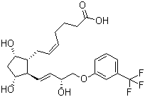 CAS # 40666-16-8, Fluprostenol, (5Z)-rel-7-[(1R,2R,3R,5S)-3,5-Dihydroxy-2-[(1E,3R)-3-hydroxy-4-[3-(trifluoromethyl)phenoxy]-1-butenyl]cyclopentyl]-5-heptenoic acid