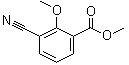 structure of CAS# 406938-72-5, 3-Cyano-2-methoxybenzoic acid methyl ester