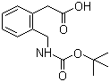structure of CAS# 40851-66-9, Boc-2-氨甲基苯乙酸