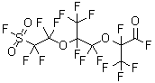 structure of CAS# 4089-58-1, 2,3,3,3-四氟-2-[1,1,2,3,3,3-六氟-2-[1,1,2,2-四氟-2-(氟磺酰基)乙氧基]丙氧基]丙酰氟