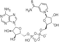 structure of CAS# 4090-29-3, 3-Thiocarbamoylpyridine adenine dinucleotide