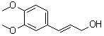 CAS # 40918-90-9, (E)-3-(3,4-Dimethoxyphenyl)-2-propen-1-ol, E-3',4'-Dimethoxycinnamyl alcohol, trans-3,4-Dimethoxycinnamyl alcohol