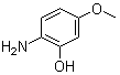 structure of CAS# 40925-70-0, 2-氨基-5-甲氧基苯酚