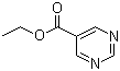 structure of CAS# 40929-50-8, 5-嘧啶甲酸乙酯