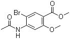 CAS # 4093-34-9, Methyl 4-acetamido-5-bromo-2-methoxybenzoate, Methyl 4-(acetylamino)-5-bromo-o-anisate