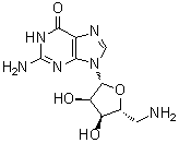 5'-Amino-5'-deoxyguanosine molecular structure (CAS 4099-84-7)