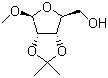 Methyl-2,3-O-isopropylidene-beta-D-ribofuranoside molecular structure (CAS 4099-85-8)