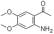 2'-氨基-4',5'-二甲氧基苯乙酮分子结构 (CAS 4101-30-8)