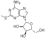 structure of CAS# 4105-39-9, 2-(Methylthio)adenosine