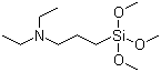 CAS # 41051-80-3, (N,N-Diethyl-3-aminopropyl)trimethoxysilane, [3-(Diethylamino)propyl]trimethoxysilane, N,N-Diethyl-3-(trimethoxysilyl)propylamine