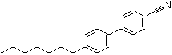 CAS # 41122-71-8, 4'-Heptyl-4-biphenylcarbonitrile, 4-Cyano-4'-heptylbiphenyl, 4'-Heptyl[1,1'-biphenyl]-4-carbonitrile, 4-(4'-n-Heptylphenyl)benzonitrile