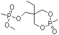 CAS # 41203-81-0, (5-Ethyl-2-methyl-1,3,2-dioxaphosphorinan-5-yl)methyl dimethyl phosphonate P-oxide, Methylphosphonic acid (5-ethyl-2-methyl-2-oxido-1,3,2-dioxaphosphorinan-5-yl)methyl methyl ester