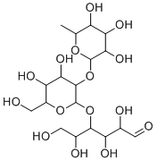 CAS # 41263-94-9, O-6-deoxy-&alpha;-L-galactopyranosyl-(1&rarr;2)-O-&beta;-D-galactopyranosyl-(1&rarr;4)-D-Glucose